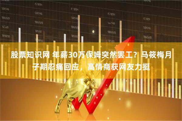 股票知识网 年薪30万保姆突然罢工？马筱梅月子期忍痛回应，高情商获网友力挺